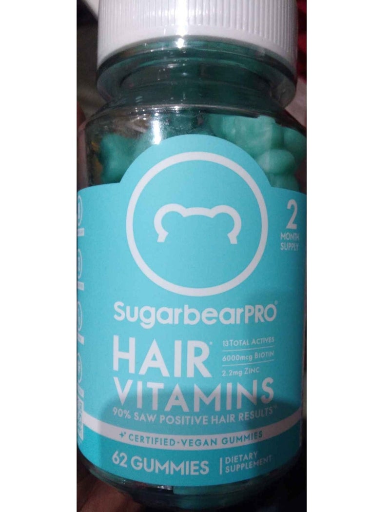 SugarbearPRO SugarBear Hair Vitamins 62 gummies - Image 2